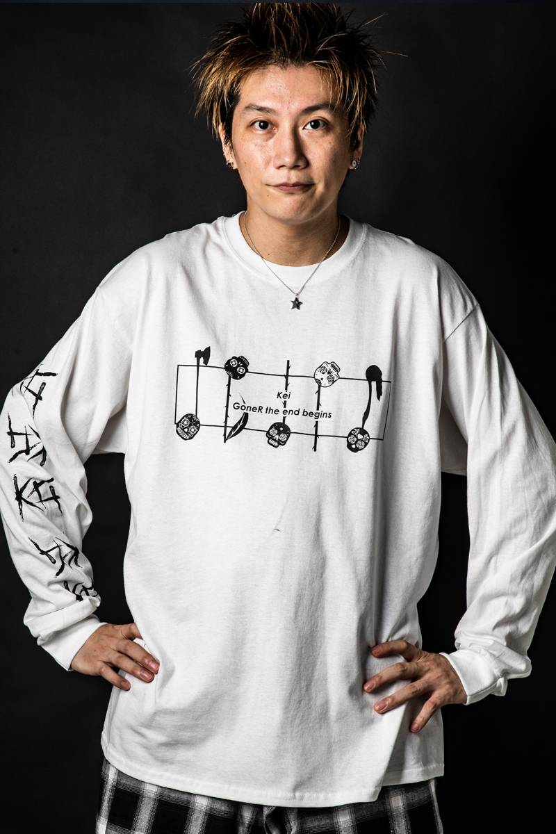 GoneR × 大内慶 Collaboration L/S T-Shirts White