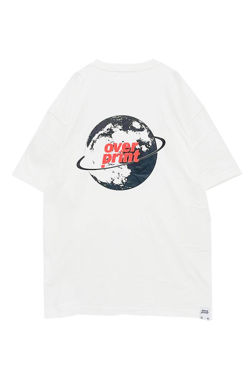 over print (オーバープリント) planet Tee (off white)