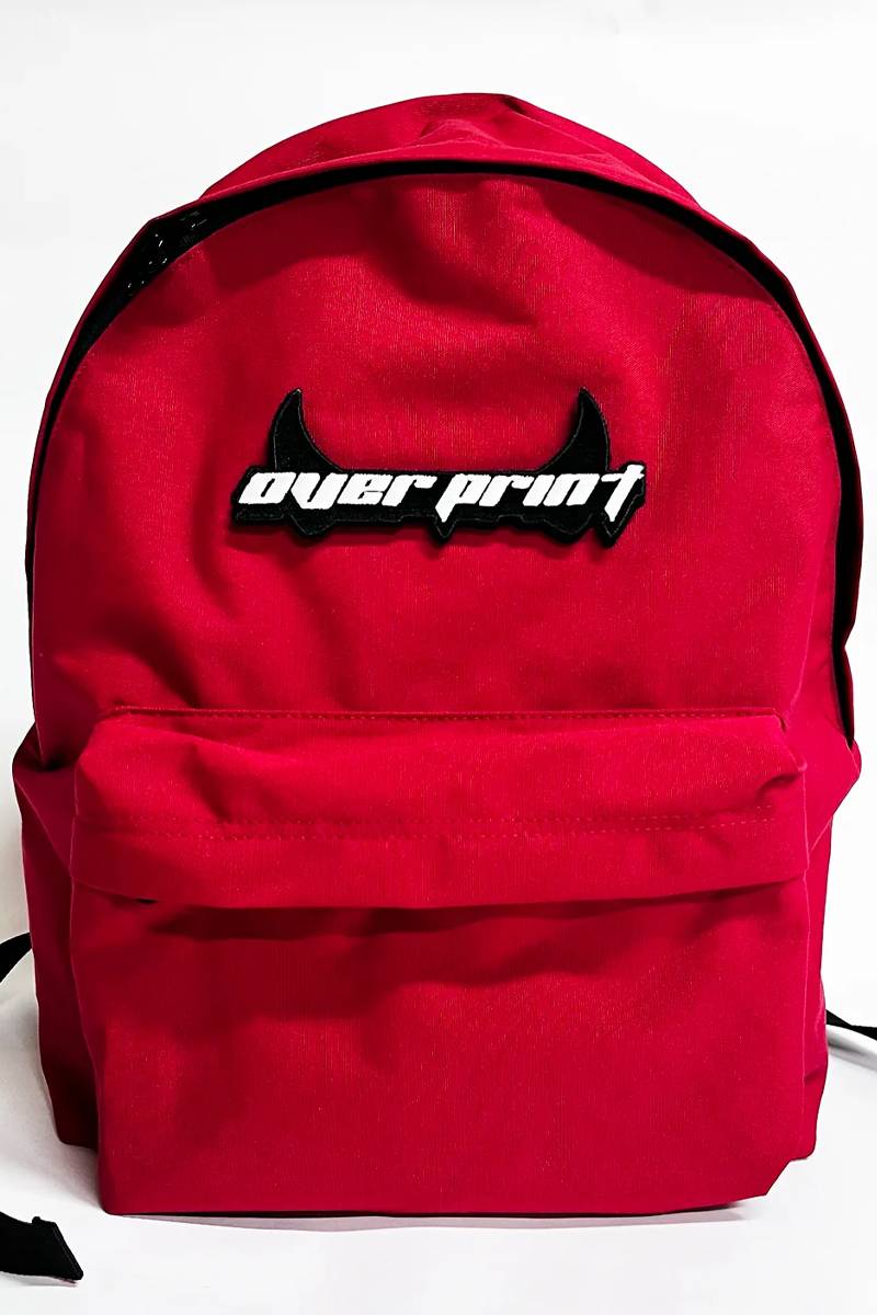 over print (オーバープリント) Satan BACKPACK - Red