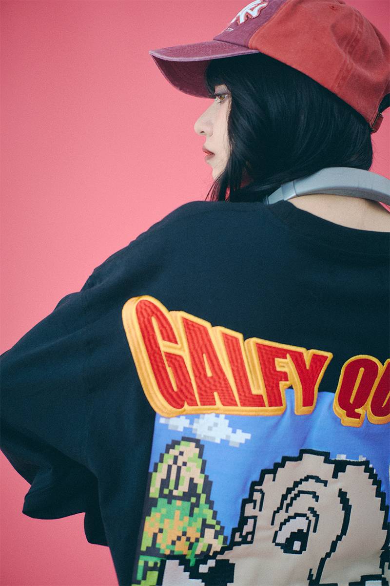 Bimi × GALFY × GEKIROCK CLOTHINGコラボ・ロンT BLACK / ロック