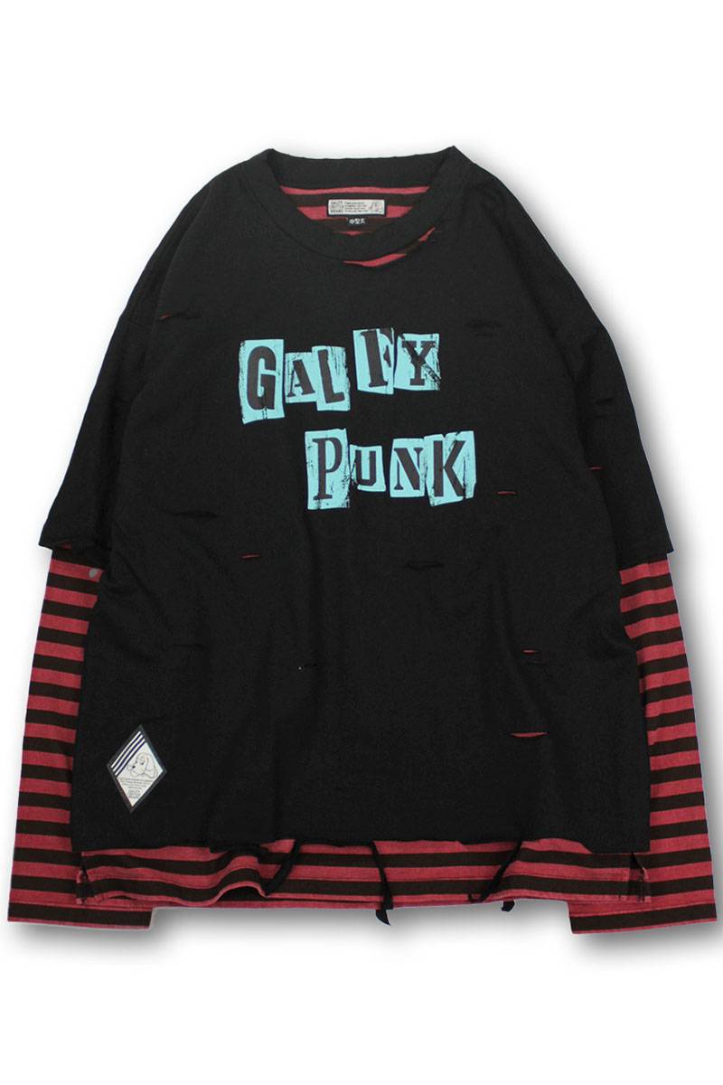 GALFY (ガルフィー) がるふぃーいずぱんく!ロンT BLACK GALFY (ガルフィー) がるふぃーいずぱんく!ロンT BLACK