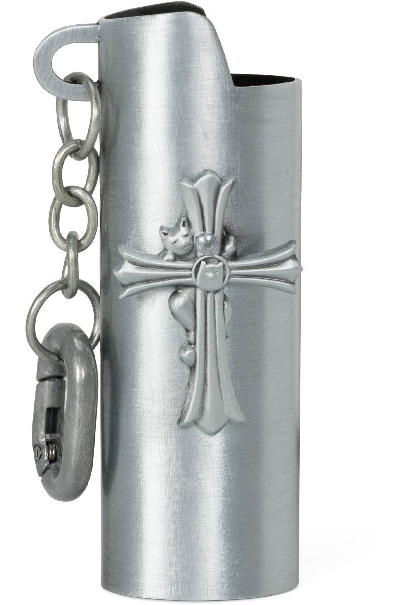 RIPNDIP(リップンディップ) Nerm Cross Lighter Keychain - Silver