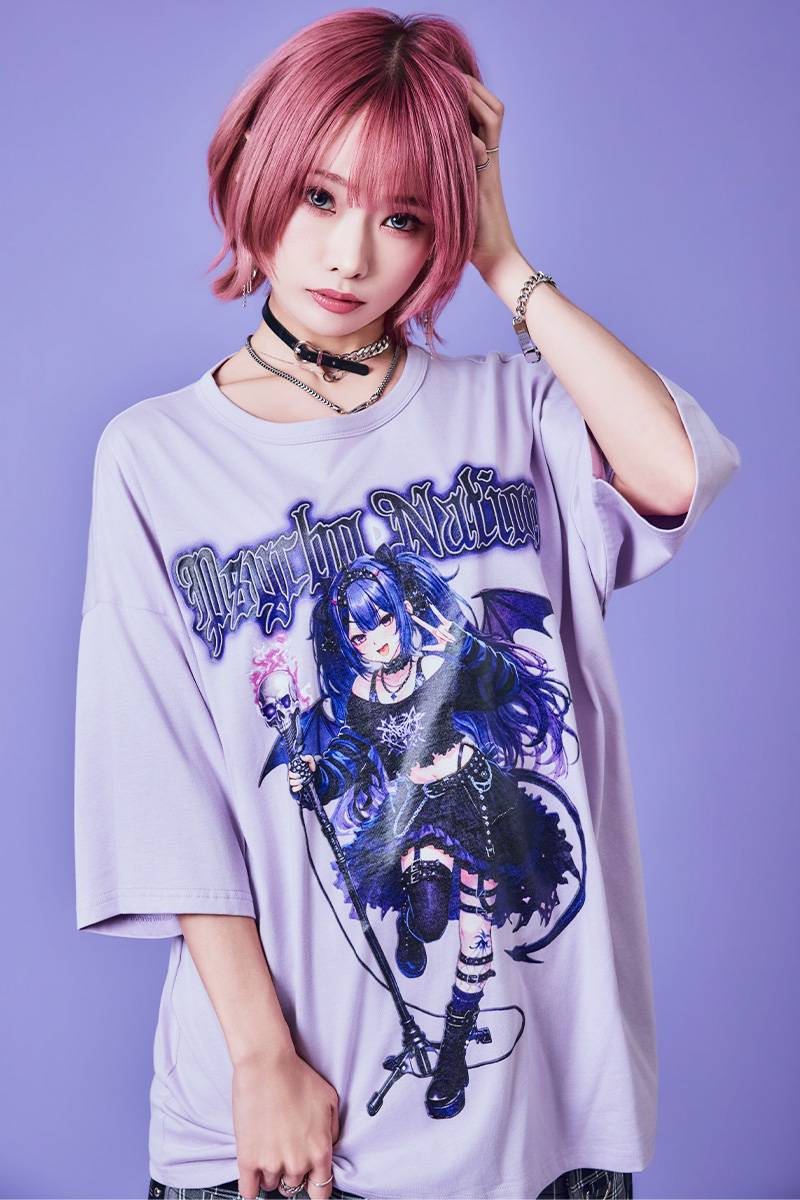 PSYCHO NATION(サイコ・ネーション) 黒羽 紫音 TEE - Purple