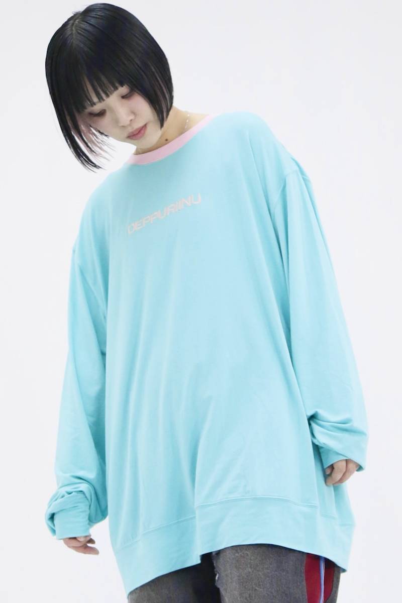neüron(にゅうろん) DEPPURIINUロングTシャツ - Emerald Green