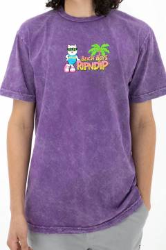 RIPNDIP (リップンディップ) Beach Boys Tee (Purple Mineral Wash)