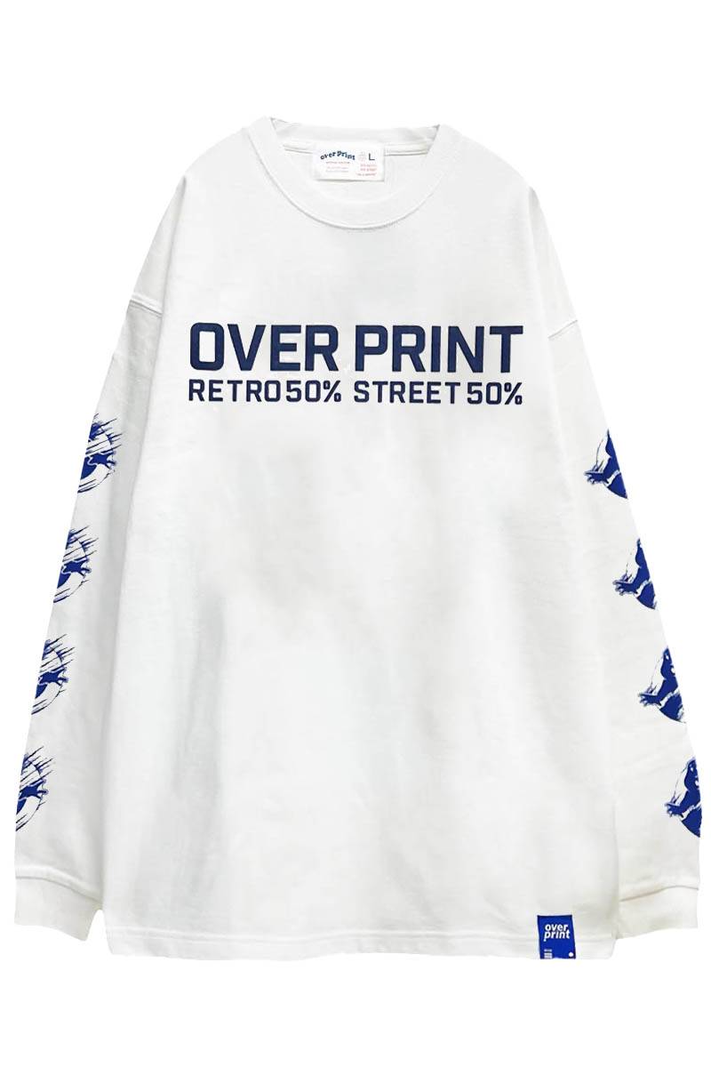 over print (オーバープリント) GHOST BUSTERS LS Tee 1 white