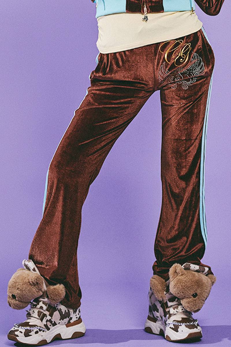 【予約商品】GALFY（ガルフィー）キラキラQUEEN パンツ - BROWN