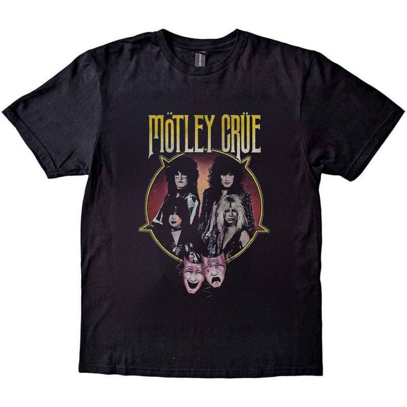 【予約商品】MOTLEY CRUE バンドTシャツ ユニセックス: Theatre Pentagram (Black)