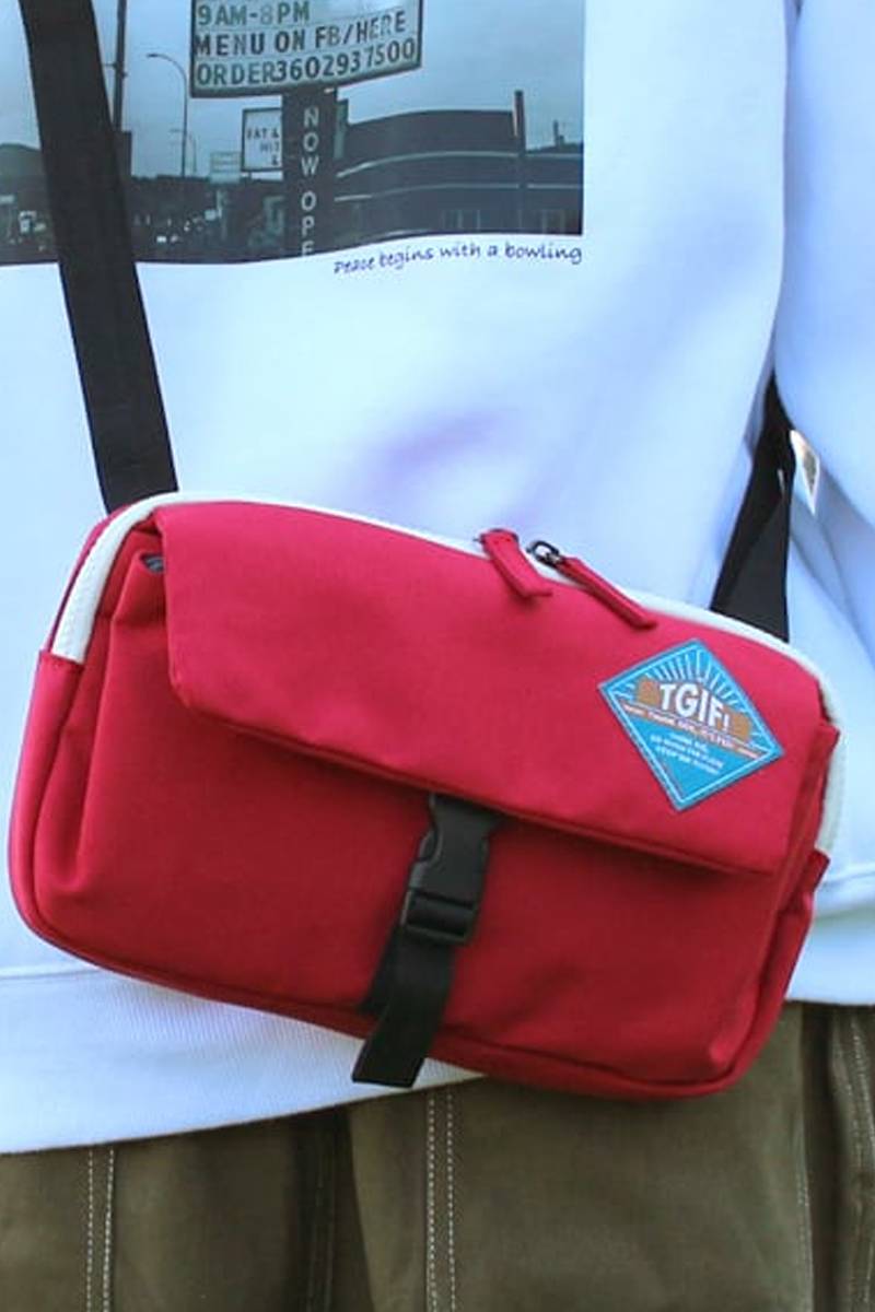 TGIF! THANK GOD, IT’S FES! フェスバッグ　TGIF!多機能ミニショルダー - Red