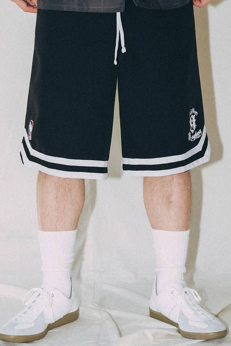 NineMicrophones (ナインマイクロフォンズ) GAME SHORTS - Black