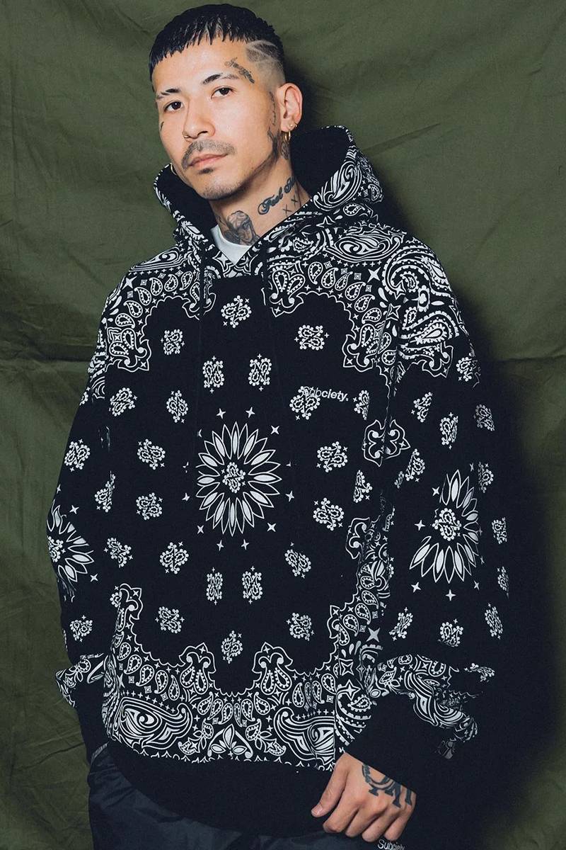 Subciety (サブサエティ) BANDANNA PARKA BLACK