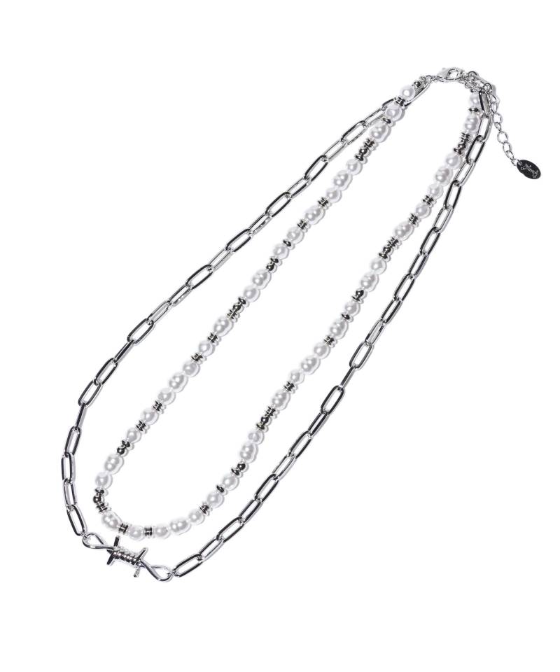【予約商品】glamb(グラム) Pearl Punk Necklace / パールパンクネックレス