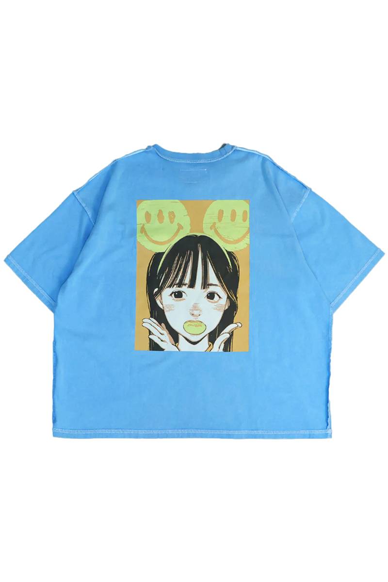 【お問い合わせ商品】over print (オーバープリント) POP ART Tee Ver:24 - Blue