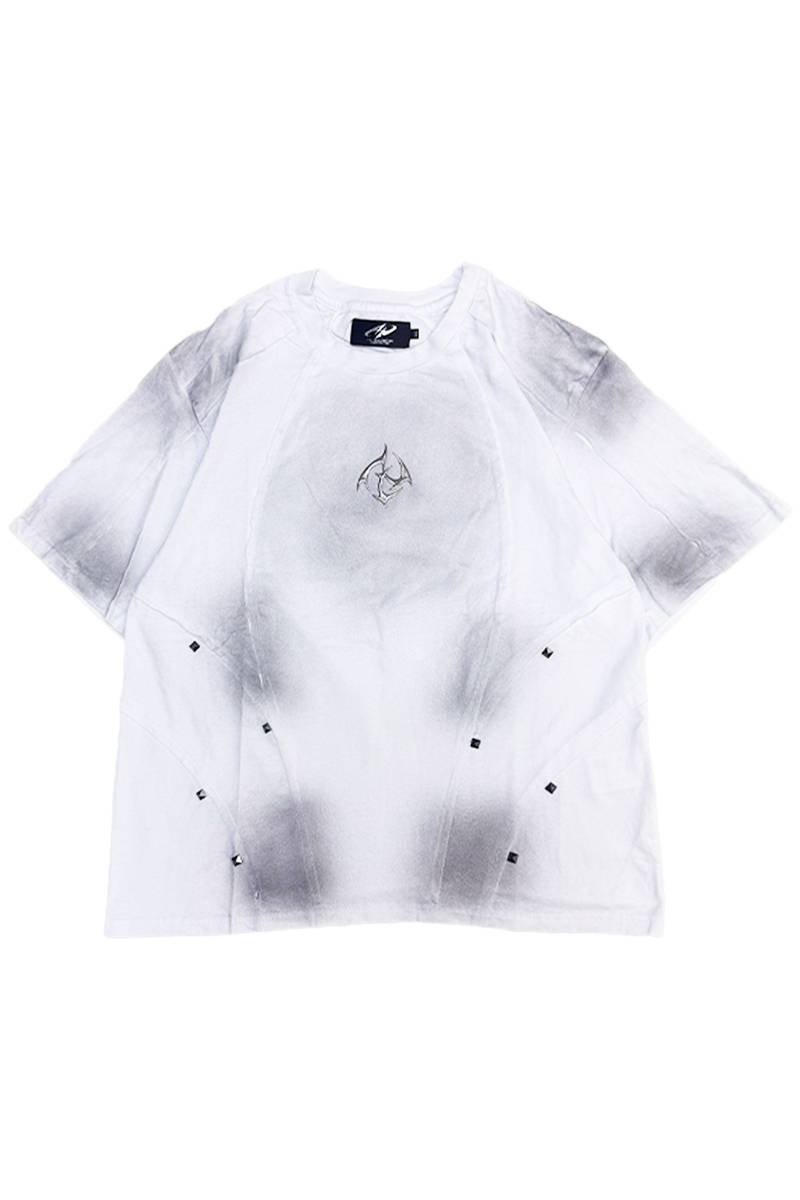 P.N UNDERGROUND (サイコ・ネーション・アンダーグラウンド) 切替えスタッズTee - White