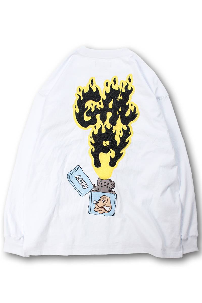 GALFY (ガルフィー) FIREライターロンT - White