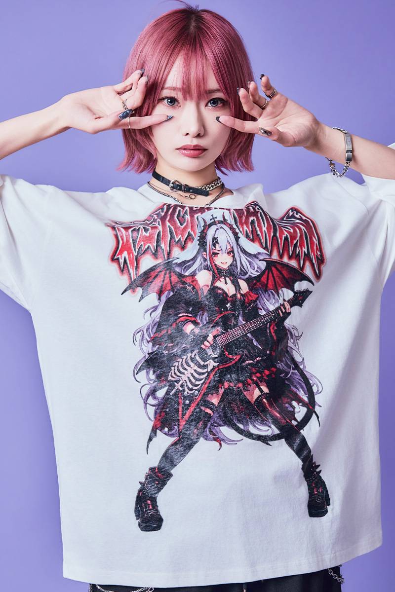 PSYCHO NATION(サイコ・ネーション) 紅月 零羅 TEE - White