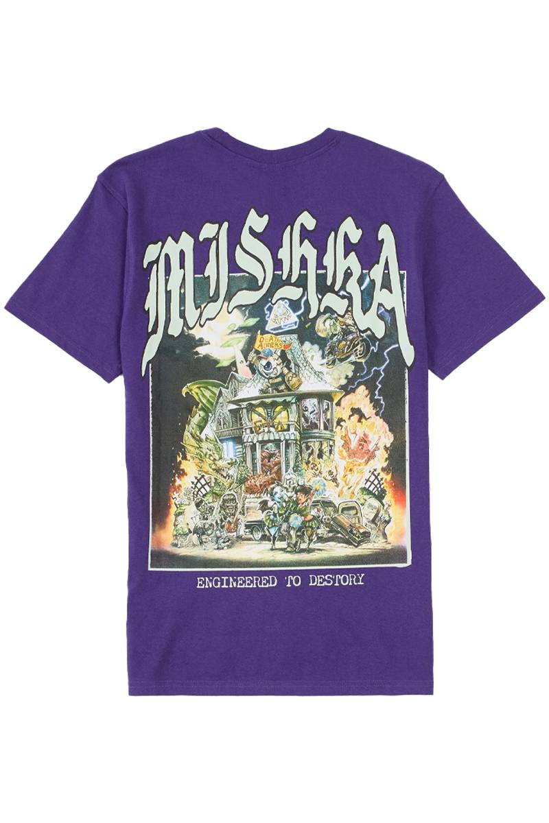 MISHKA (ミシカ) Haunted Short Sleeve Tee - Purple