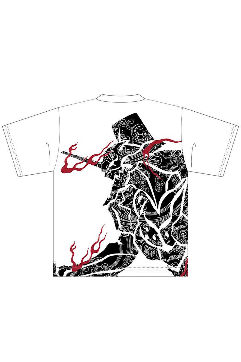 EVANGELION x 錦 トライバル波初号機Tシャツ - White