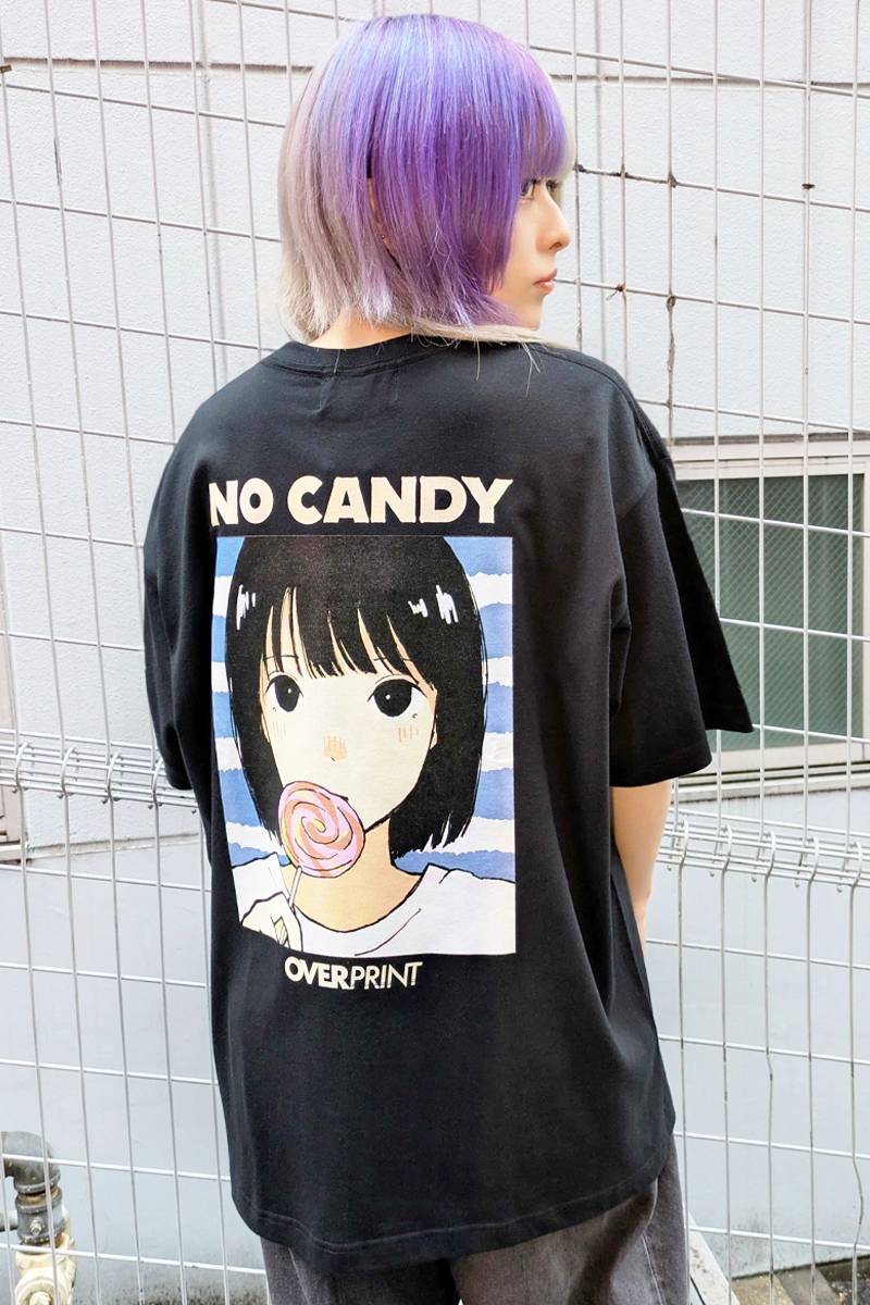 over print (オーバープリント) NO CANDY Tee - Black