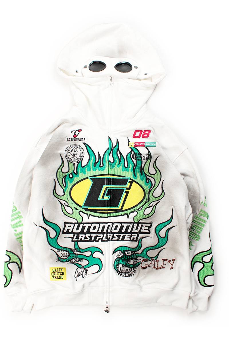 【予約商品】GALFY（ガルフィー）ブンブンお兄ちゃんパーカー - WHITE