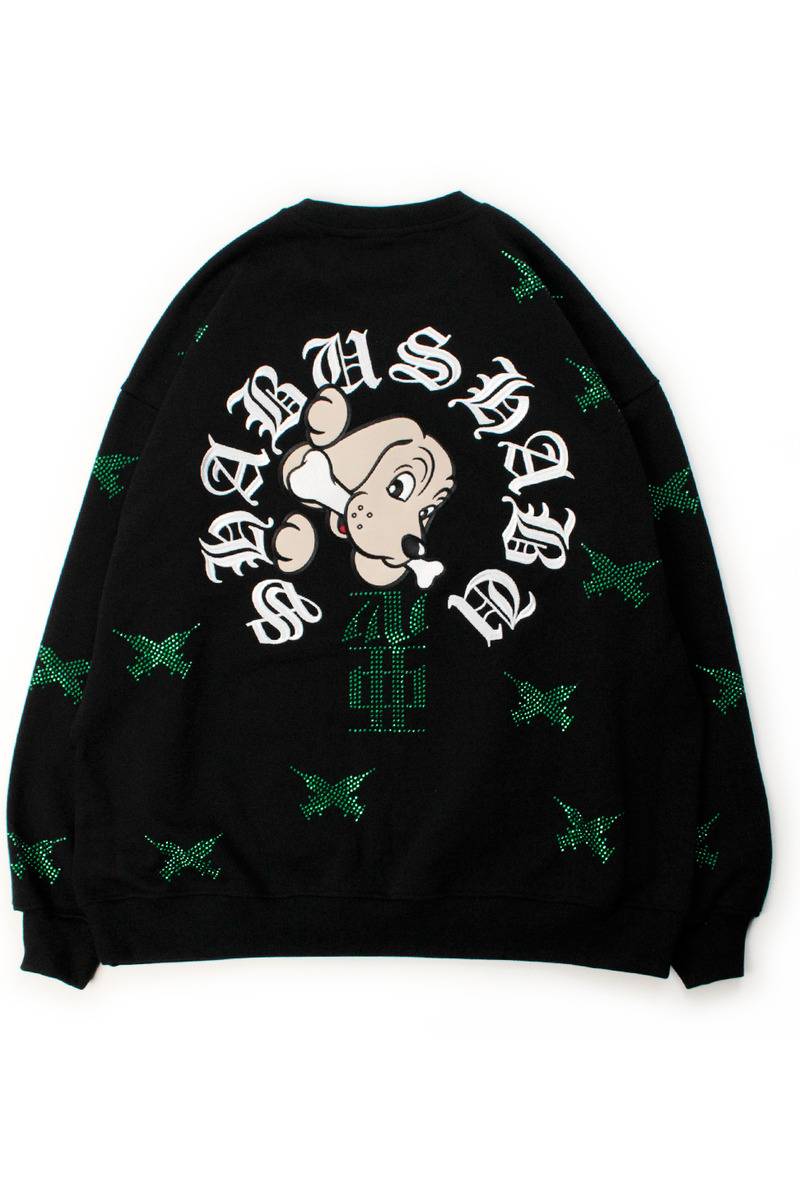 【予約商品】GALFY（ガルフィー）SHABUSHABUピカピカSWT - BLACK/GREEN