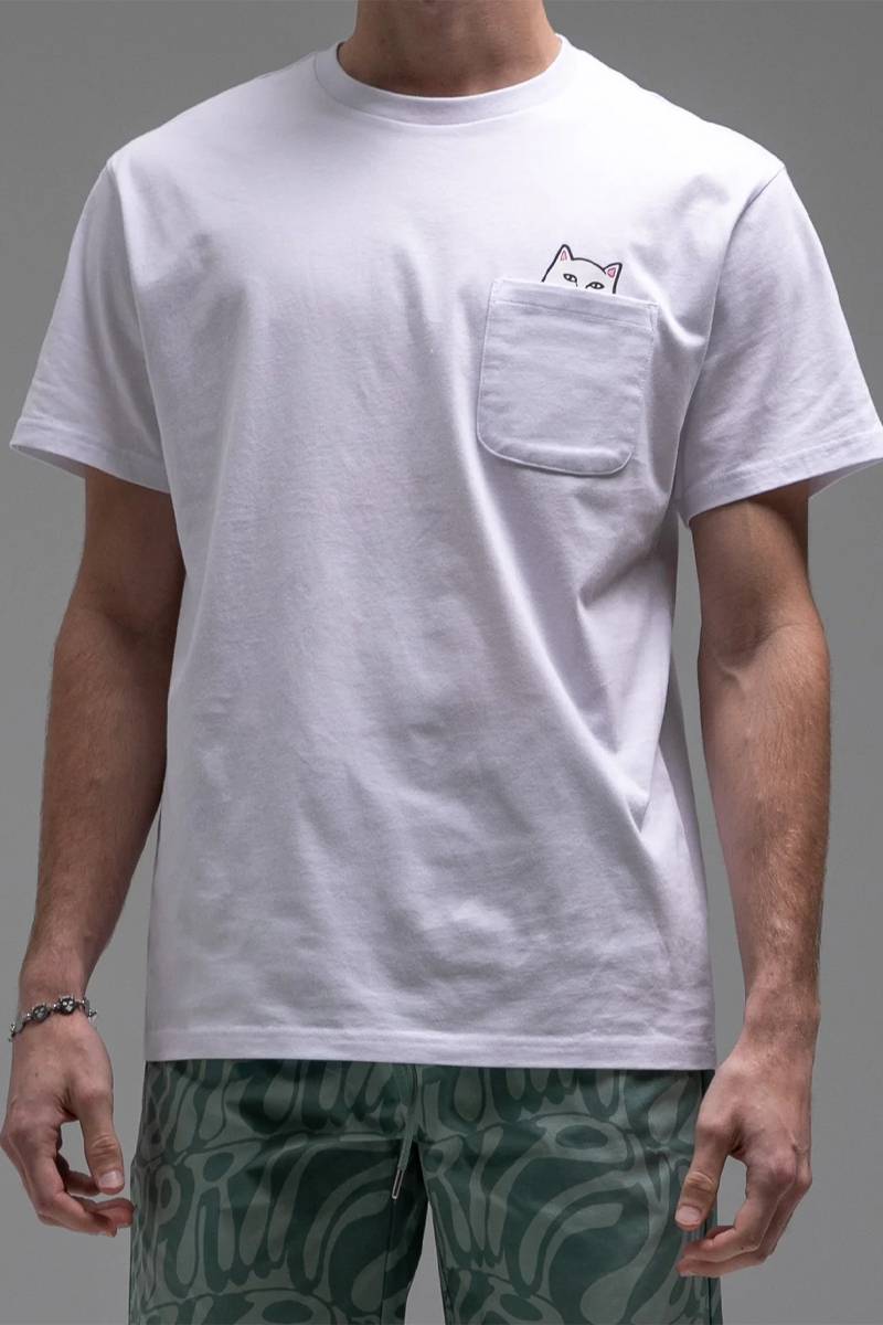 RIPNDIP (リップンディップ) LORD NERMAL POCKET TEE(WHITE)