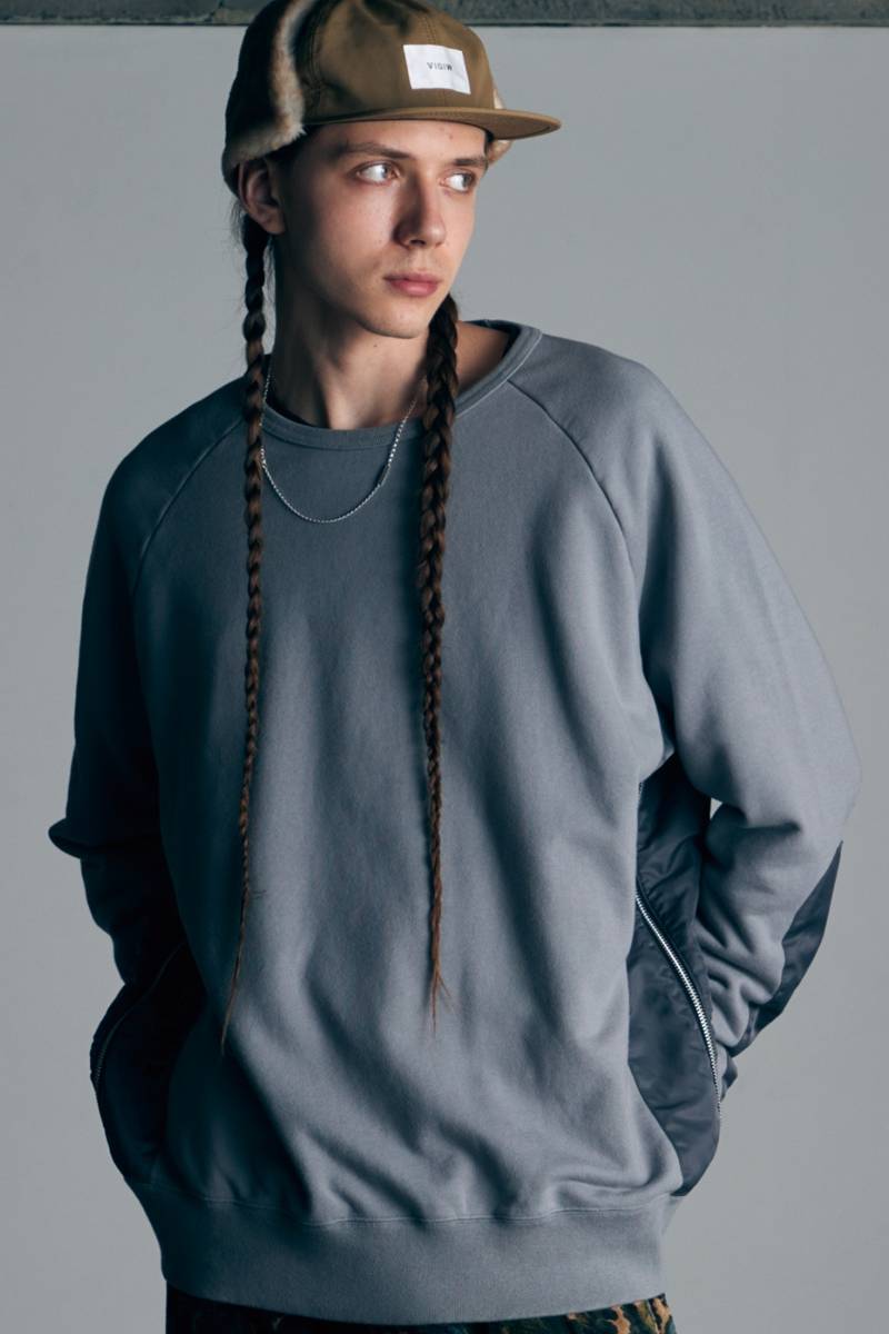 VIRGOwearworks (ヴァルゴウェアワークス) Side zip moses swt GRAY