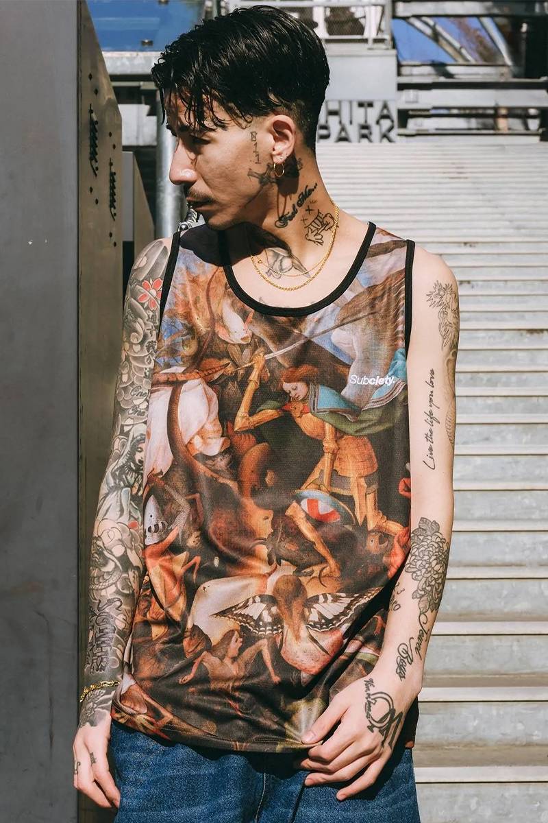 Subciety(サブサエティ) Patterned tank top - Multi