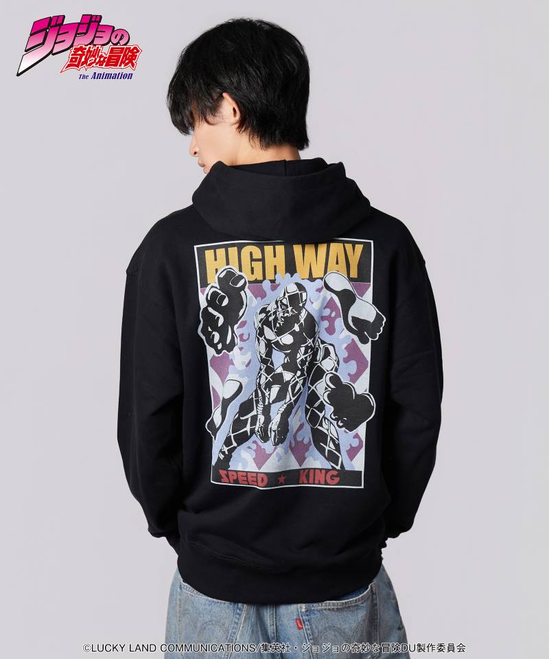 【予約商品】ジョジョの奇妙な冒険xglamb(グラム) Highway Star Hoodie - Black