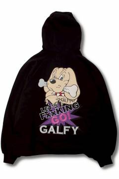 【予約商品】GALFY(ガルフィー)LFG!! ジップパーカー - Black