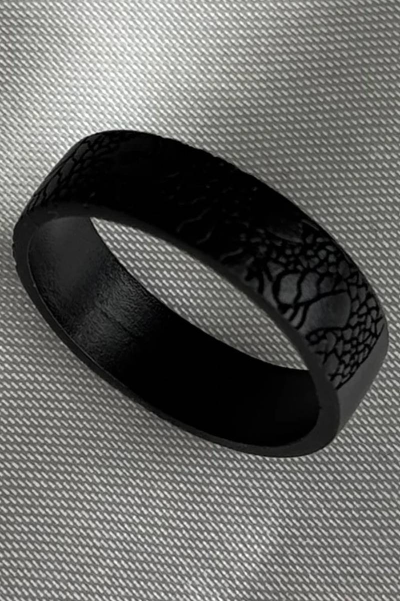 gibous(ギボス) snake cross ring black