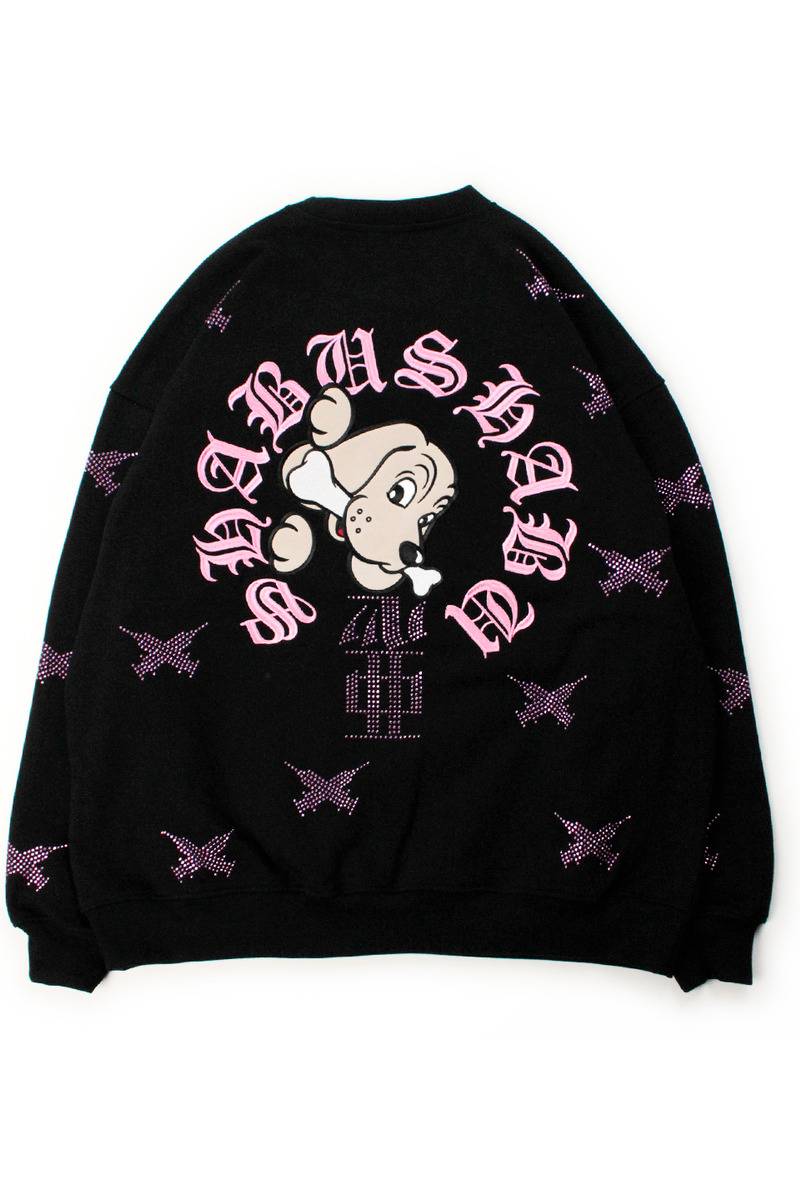 【予約商品】GALFY（ガルフィー）SHABUSHABUピカピカSWT - BLACK/PINK
