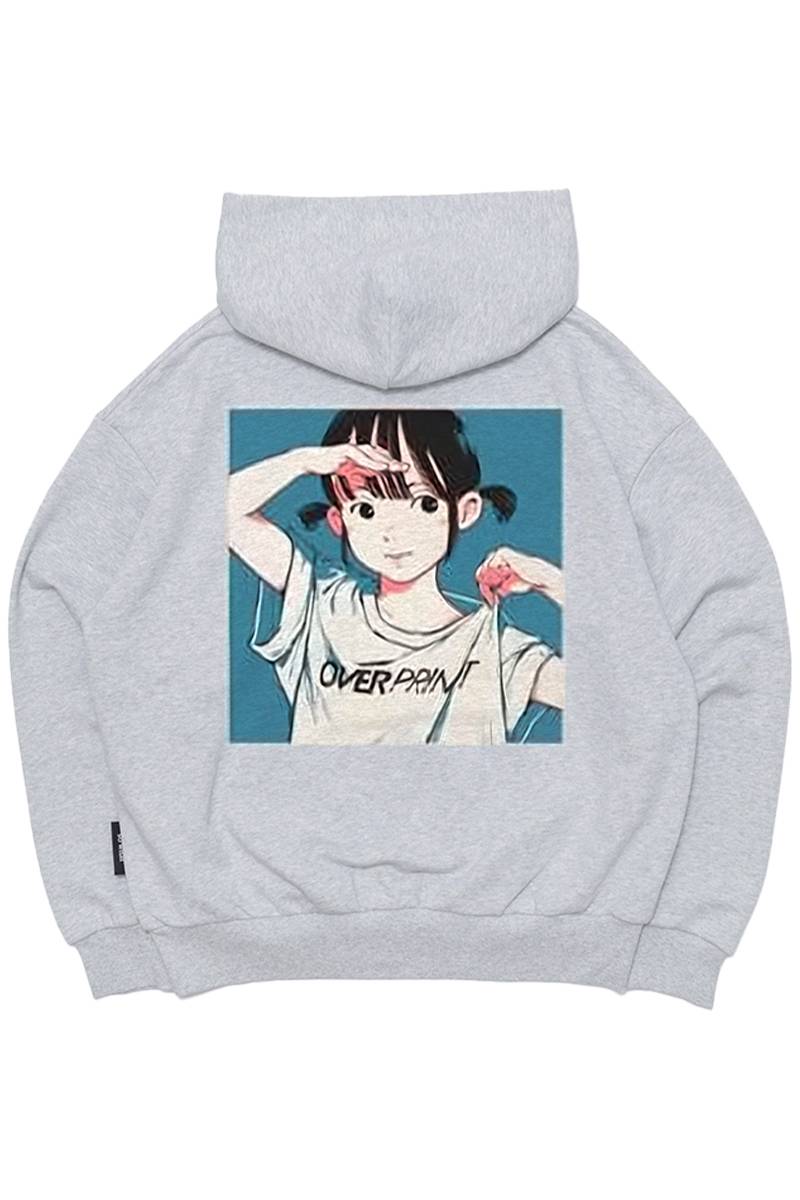 【お問い合わせ商品】over print (オーバー・プリント) POP ART Hoodie Ver:26 - Ash