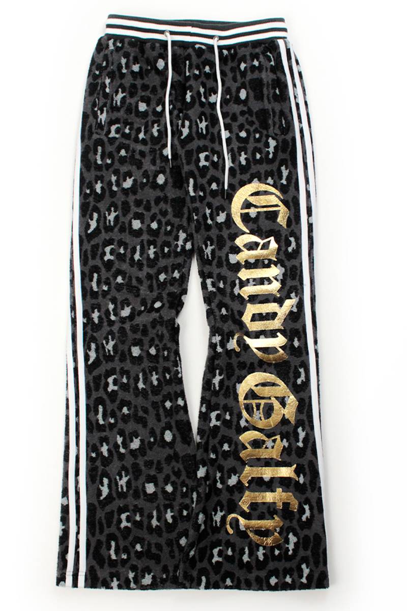 【予約商品】GALFY(ガルフィー)ガラ悪GALジャージパンツ - Black Leo