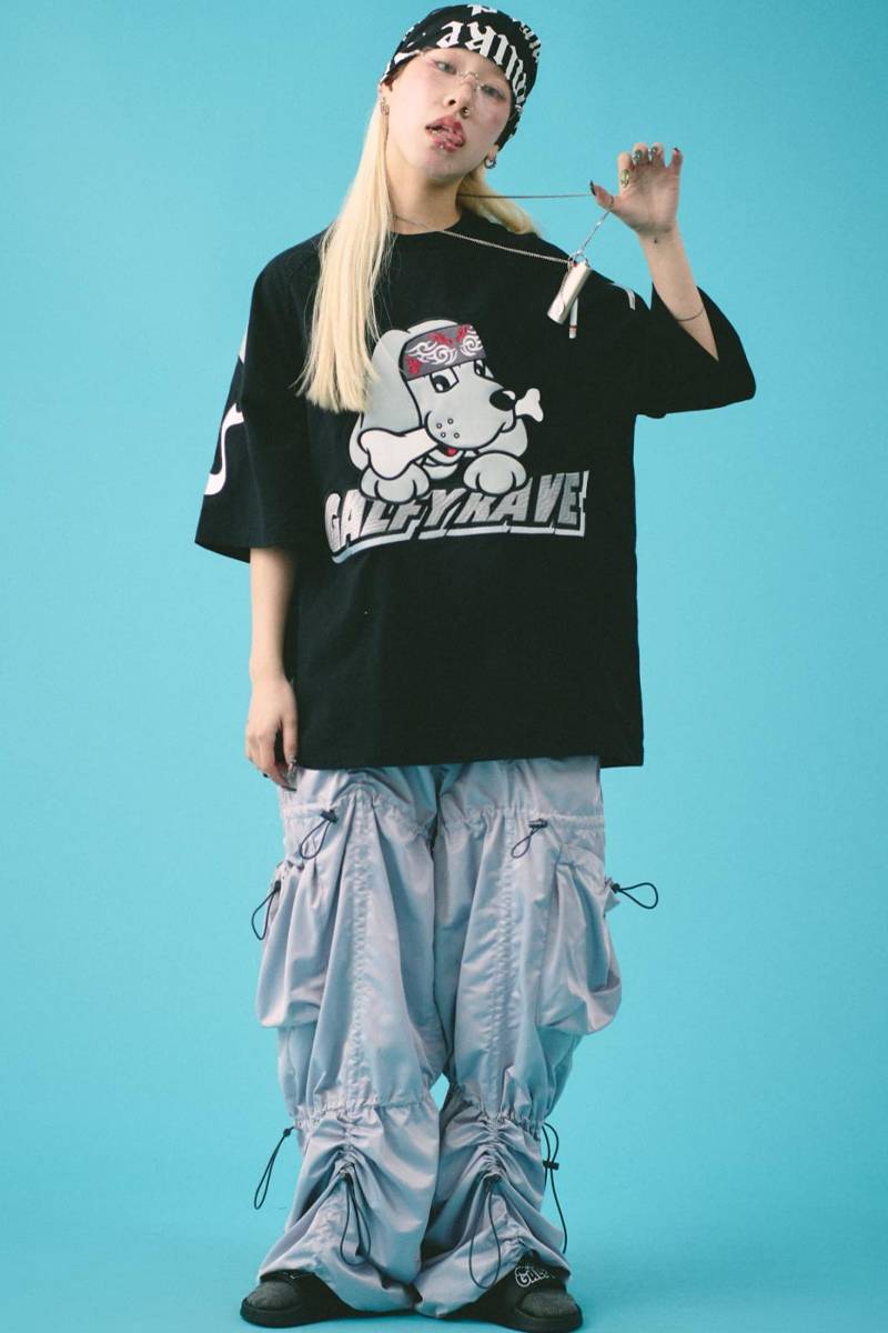GALFY (ガルフィー) チーマーTee BLACK / ロックファッション