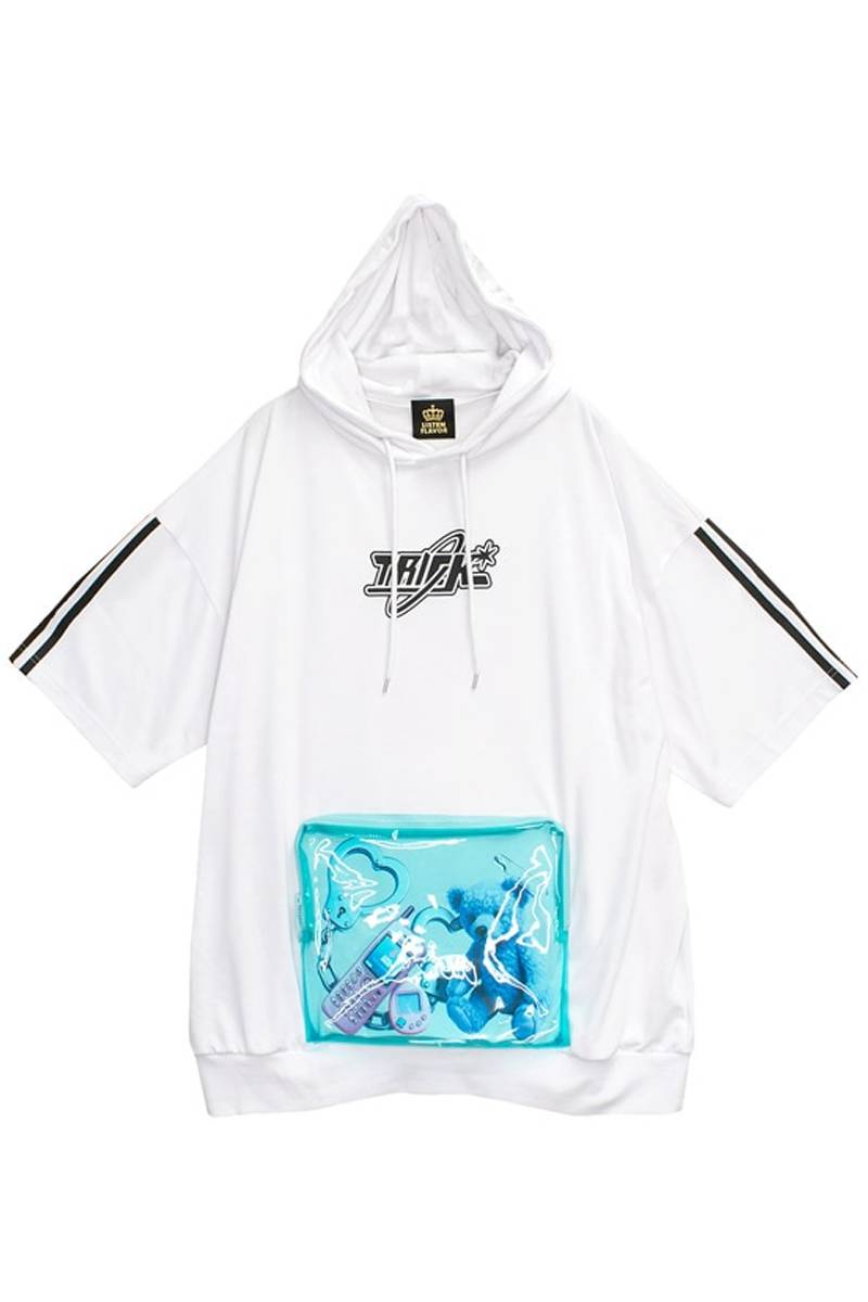 LISTEN FLAVOR(リッスン・フレーバー) トリックベア 推し活パーカー - White