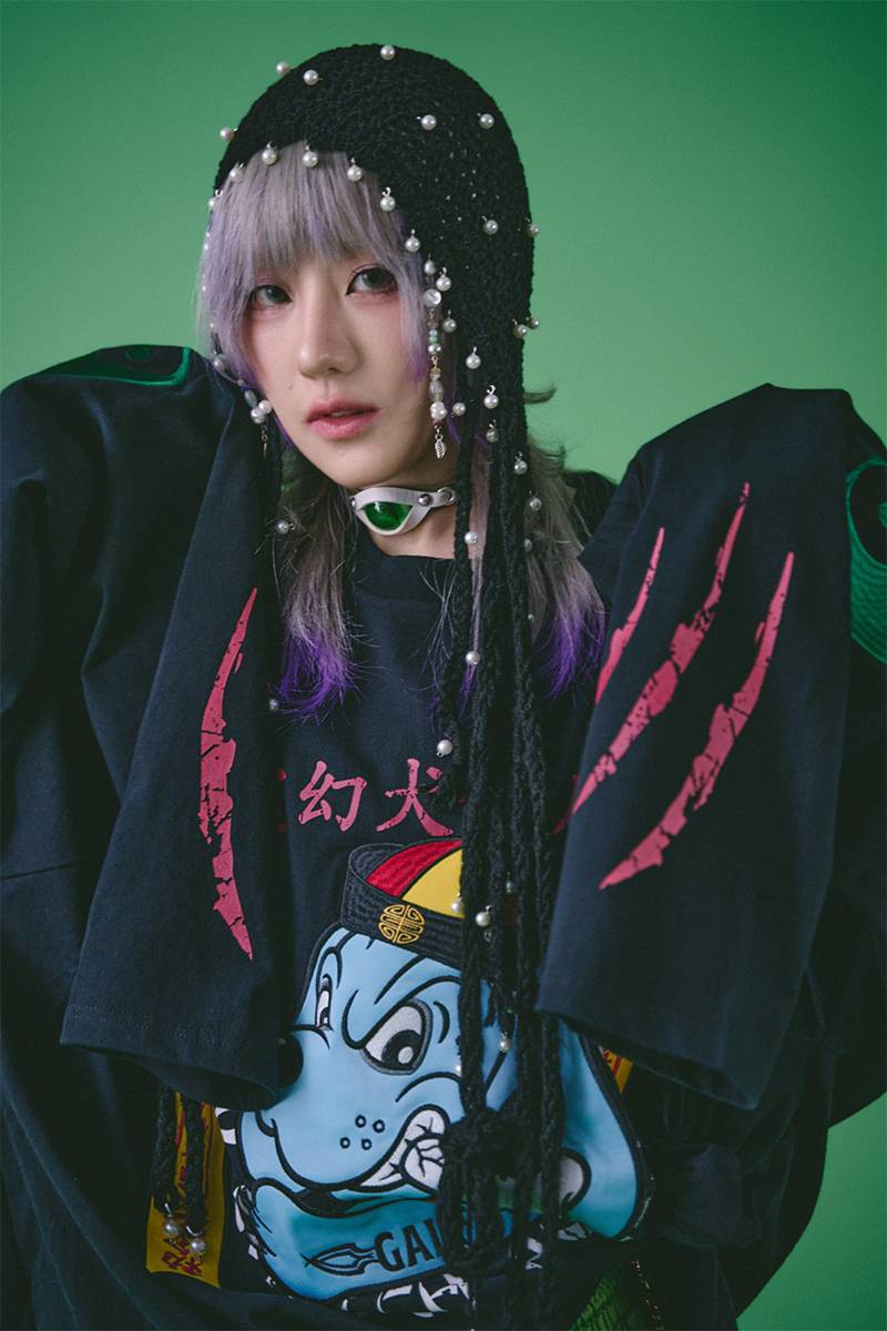 GALFY(ガルフィー) 霊幻犬(キョンシー犬)Tee - BLACK / ロック
