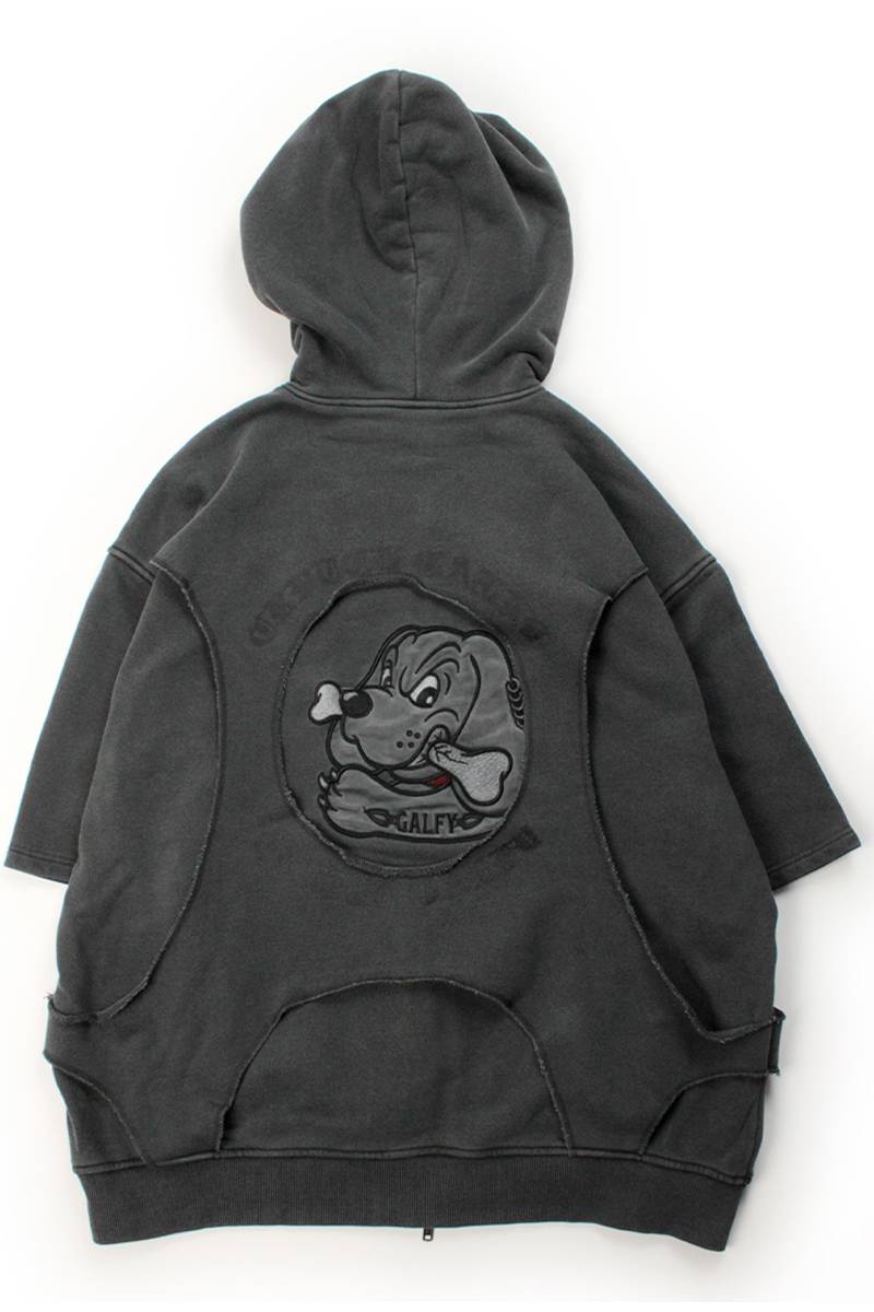 【予約商品】GALFY (ガルフィー) 穴の向こうにわんちゃん 半PK - Ink Black
