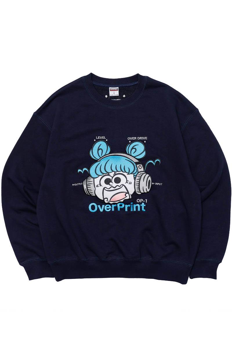 over print (オーバー・プリント) OVERDRIVE Sweatshirts - Navy