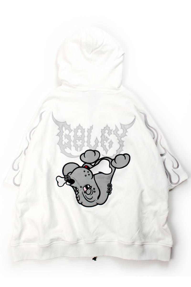 【予約商品】GALFY (ガルフィー) 骨が見えしドルマン - White