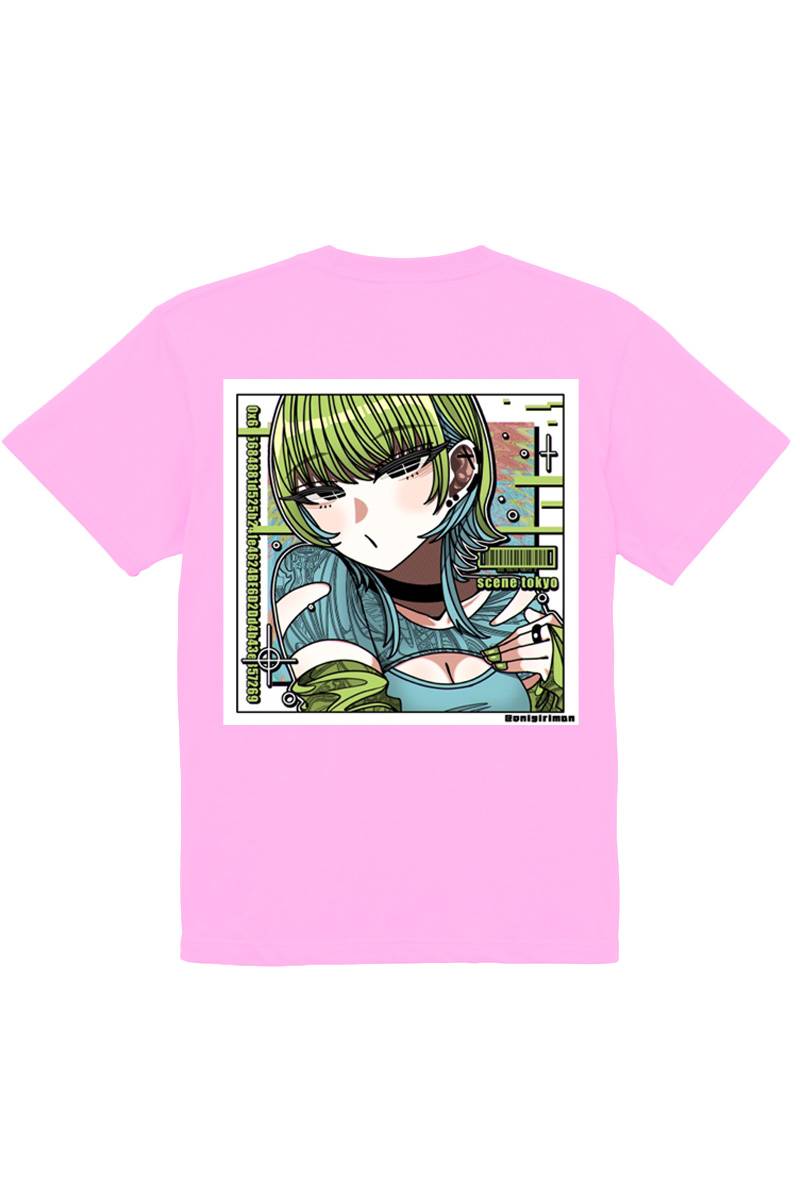 SCENE TOKYO (シーントウキョウ) green girl tee - Pink