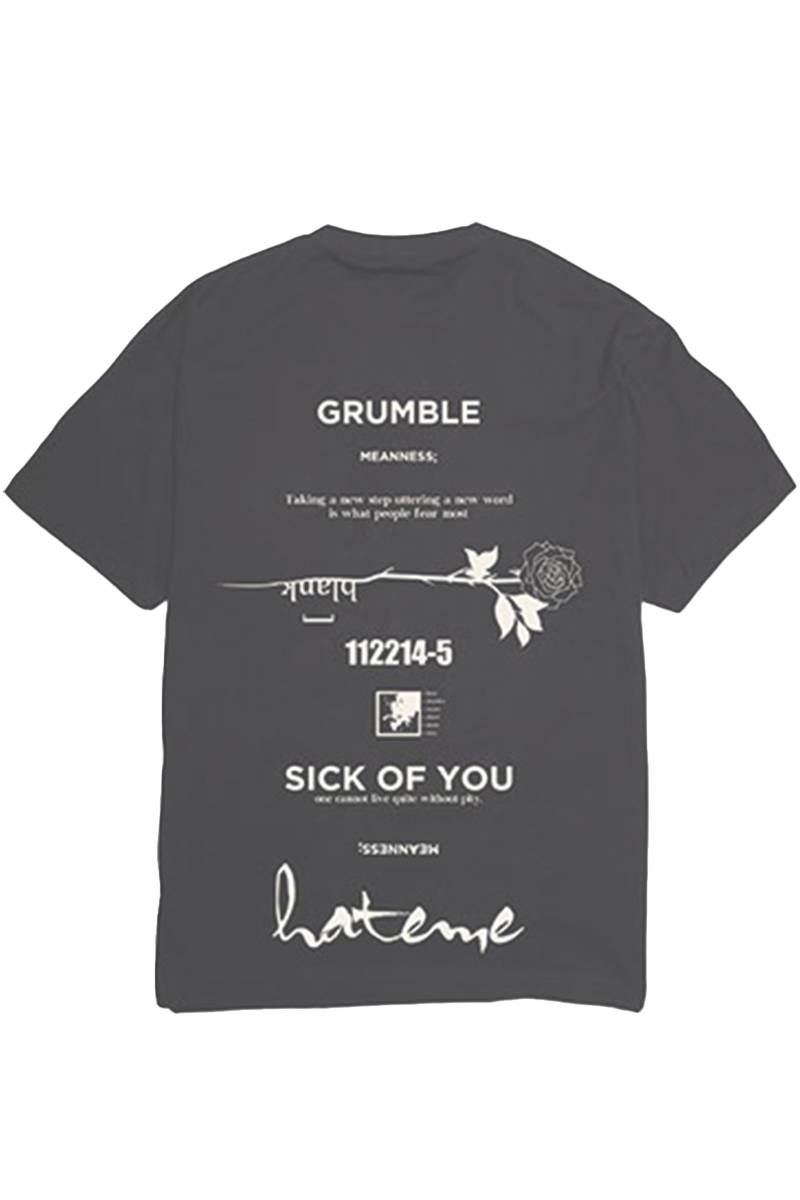 【予約商品】 KAVANE Clothing "chapter"OVERSIZE CUTSEW - Charcoal