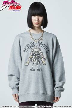 【予約商品】ジョジョの奇妙な冒険xglamb(グラム) Iggy Sweat Gray