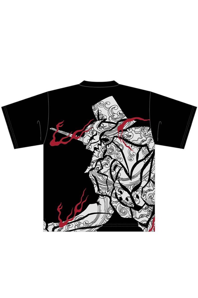EVANGELION x 錦 トライバル波初号機Tシャツ - Black