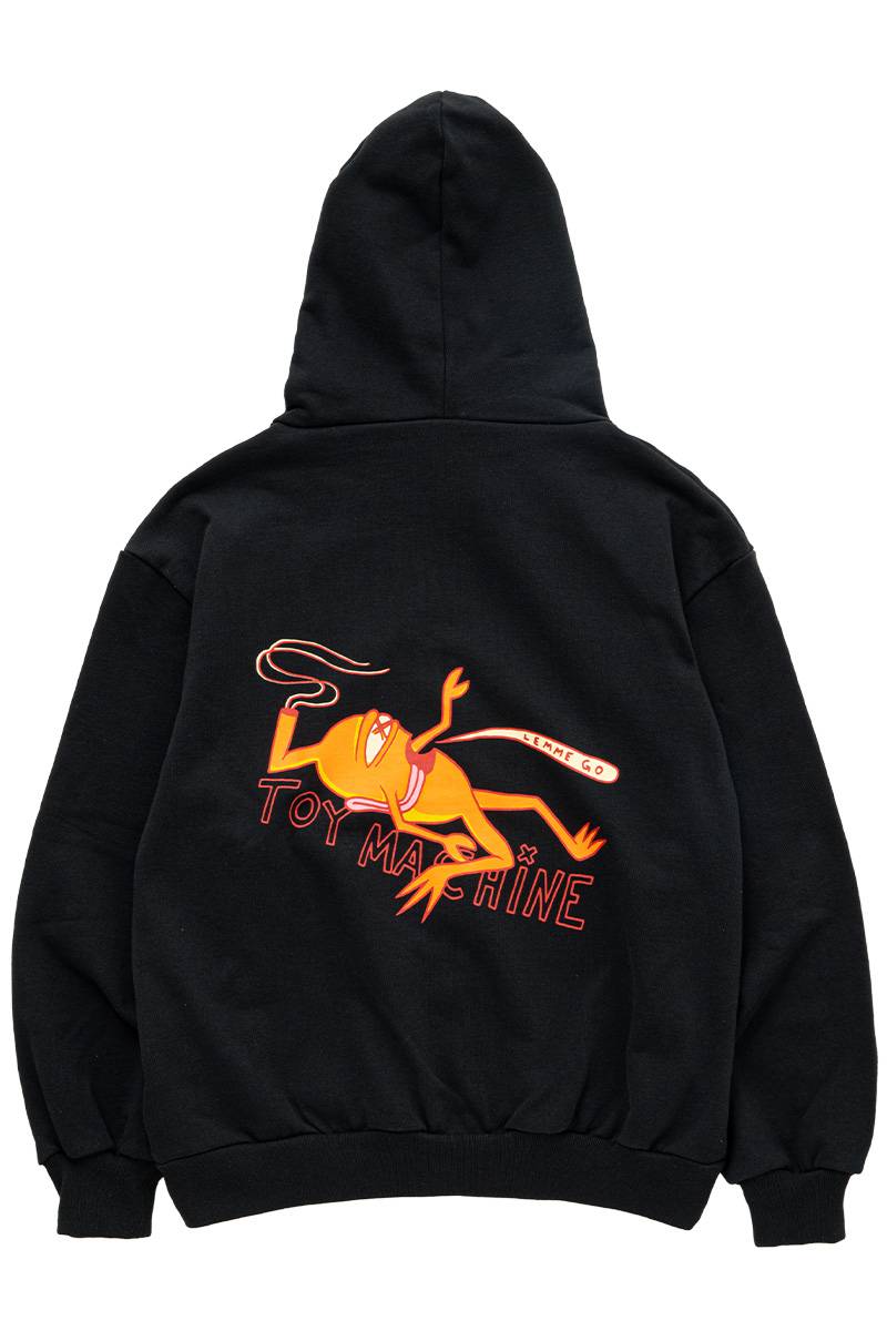 TOY MACHINE (トイマシーン) (HEAVY WEIGHT) LEMME GO SWEAT ZIP PARKA - Black