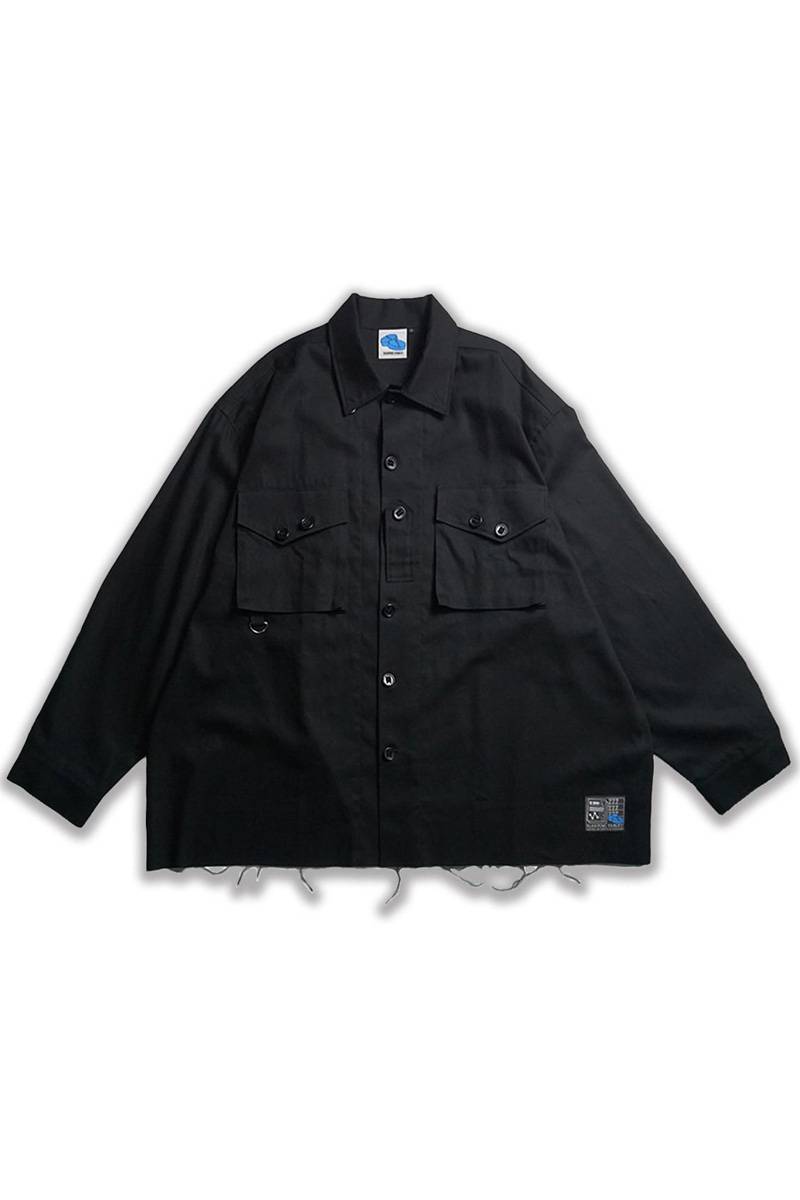 SLEEPING TABLET (スリーピングタブレット) HER [CROPPED MILITARY JACKET] - Black