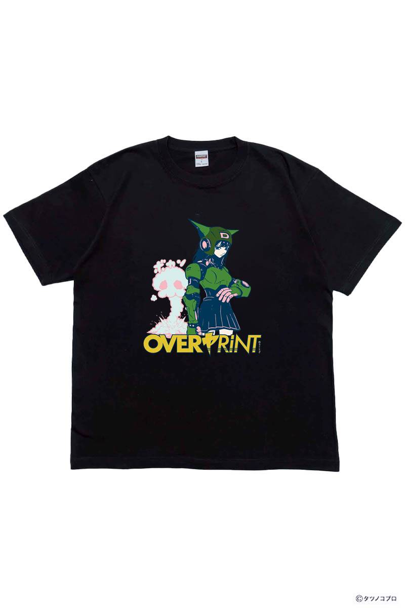 over print (オーバー・プリント) Yatterman Tee_ボヤッキー - Black