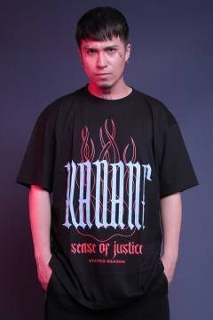 KAVANE Clothing "WIELD"OVERSIZE CUTSEW(Blk)