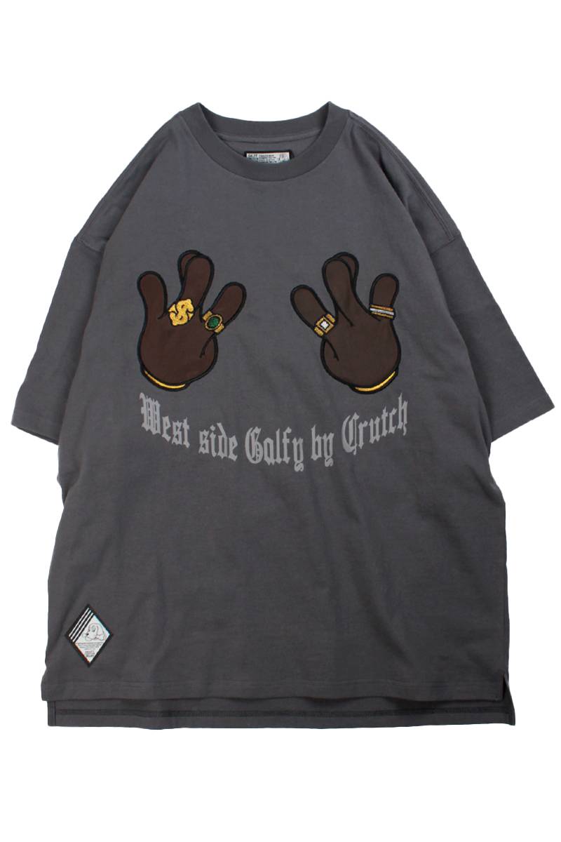 GALFY (ガルフィー) ウェッサイ成金Tee - Ink Black / ロック GALFY (ガルフィー) ウェッサイ成金Tee - Ink Black / ロック
