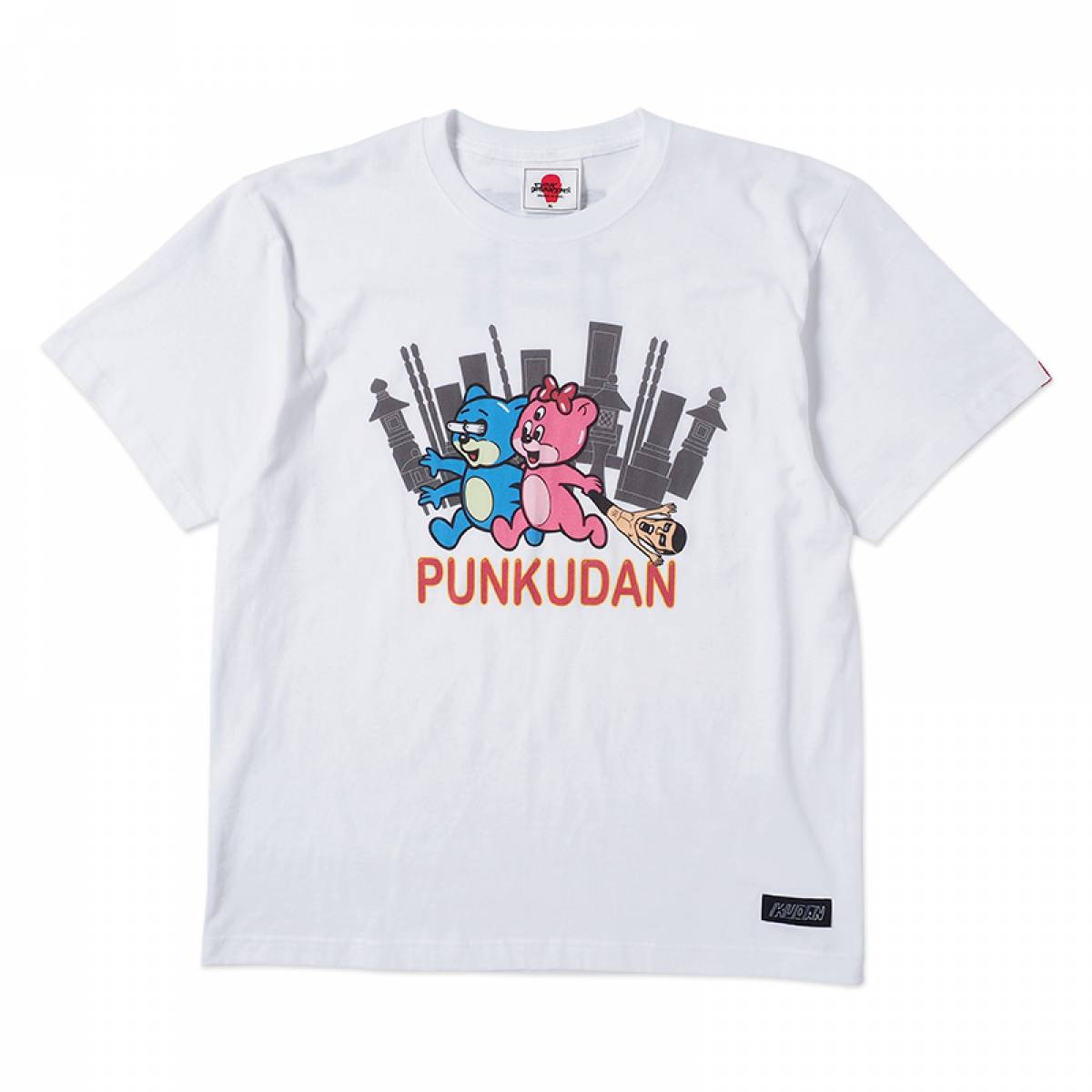 PUNK DRUNKERS [PDSxKUDAN]PUNKUDAN式 ベアTEE WHITE